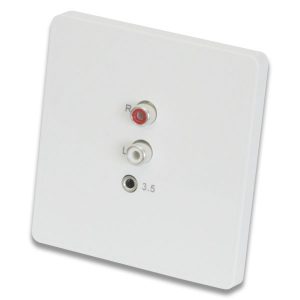 Panel de cableado de audio modelo 86 blanco