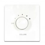Panel de control de volumen de resistencia constante blanco