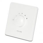 Panel de control de volumen de resistencia constante blanco