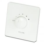 Panel de control de volumen de resistencia constante blanco
