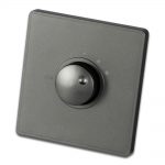 panel de control de volumen gris