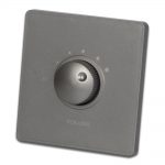 panel de control de volumen gris