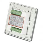 panel de control de volumen gris