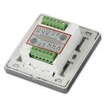 panel de control de volumen gris